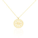 MARGHERITA Damen Collier Gold 375 (9 Karat) Blume - Bijoux sans pierre Femme | Histoire d&rsquo;Or