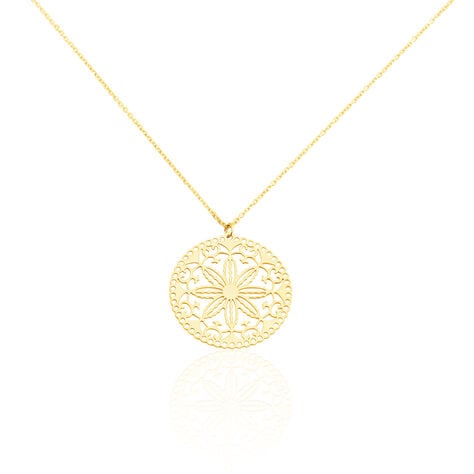 MARGHERITA Damen Collier Gold 375 (9 Karat) Blume - Bijoux sans pierre Femme | Histoire d&rsquo;Or