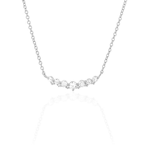 Collier Aliah Argent Blanc Oxyde De Zirconium - Colliers fantaisie Femme | Histoire d’Or