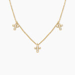 Collier Fatos Plaqu&eacute; Or Jaune Oxyde De Zirconium - Colliers fantaisie Femme | Histoire d&rsquo;Or