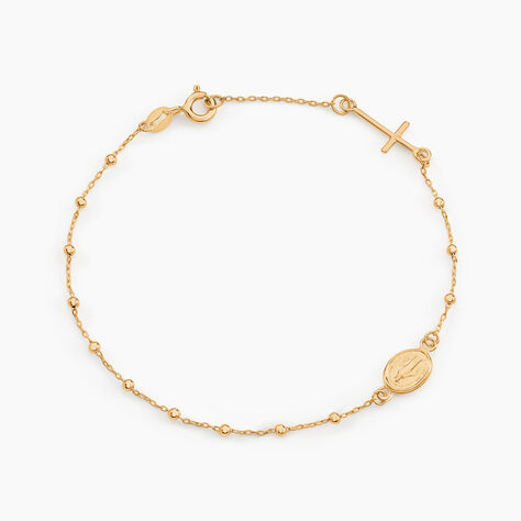 Bracelet Marya Or Jaune - Pendentifs Baptême Famille | Histoire d’Or