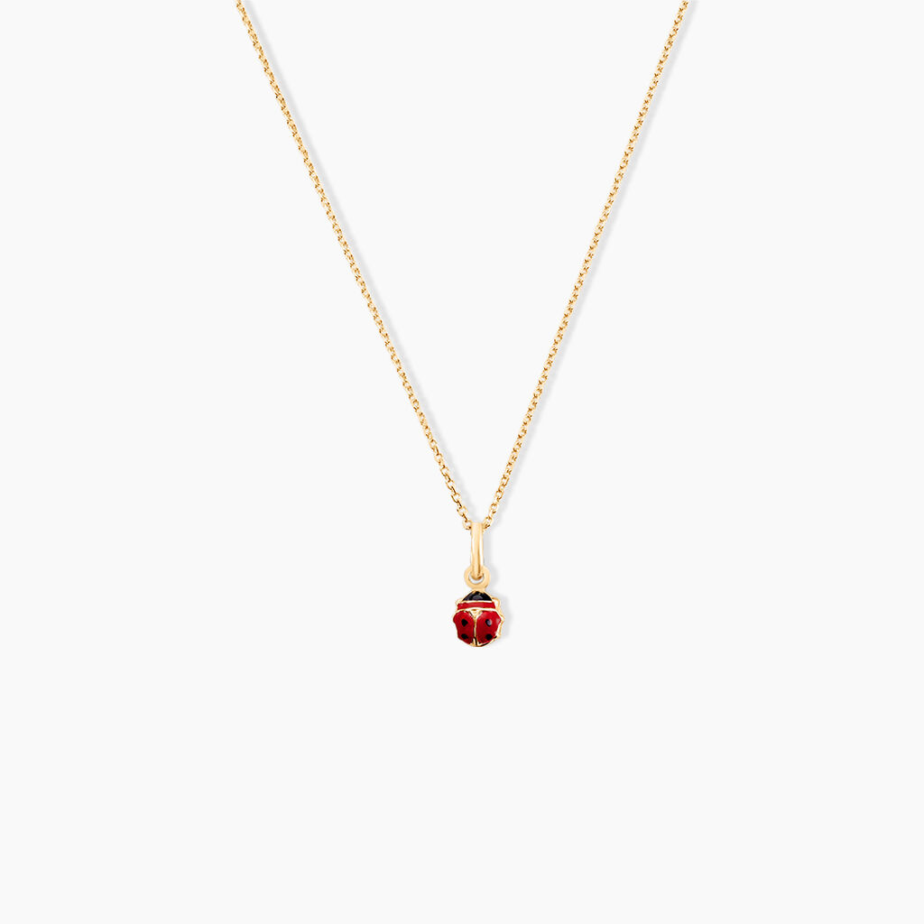 Pendentif Helidie Coccinelle Or Jaune - Pendentifs Enfant | Histoire d’Or