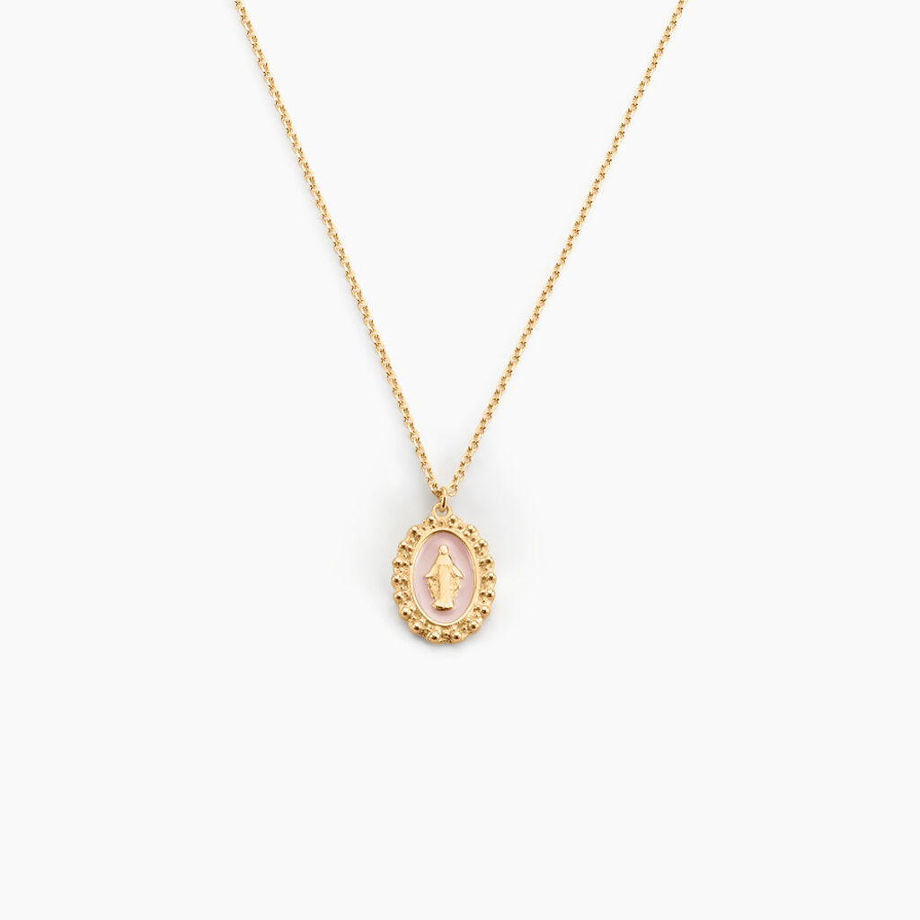 Collier Lueur Coloree Or Jaune - Cadeaux de bapt&ecirc;me Famille | Histoire d&rsquo;Or