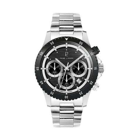 Montre Pierre Lannier Lannier Decima Noir - Montres Homme | Histoire d&rsquo;Or