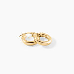 Cr&eacute;oles Chucho Argent Dor&eacute; A L'Or 750/1000 - Boucles d'oreilles cr&eacute;oles Femme | Histoire d&rsquo;Or