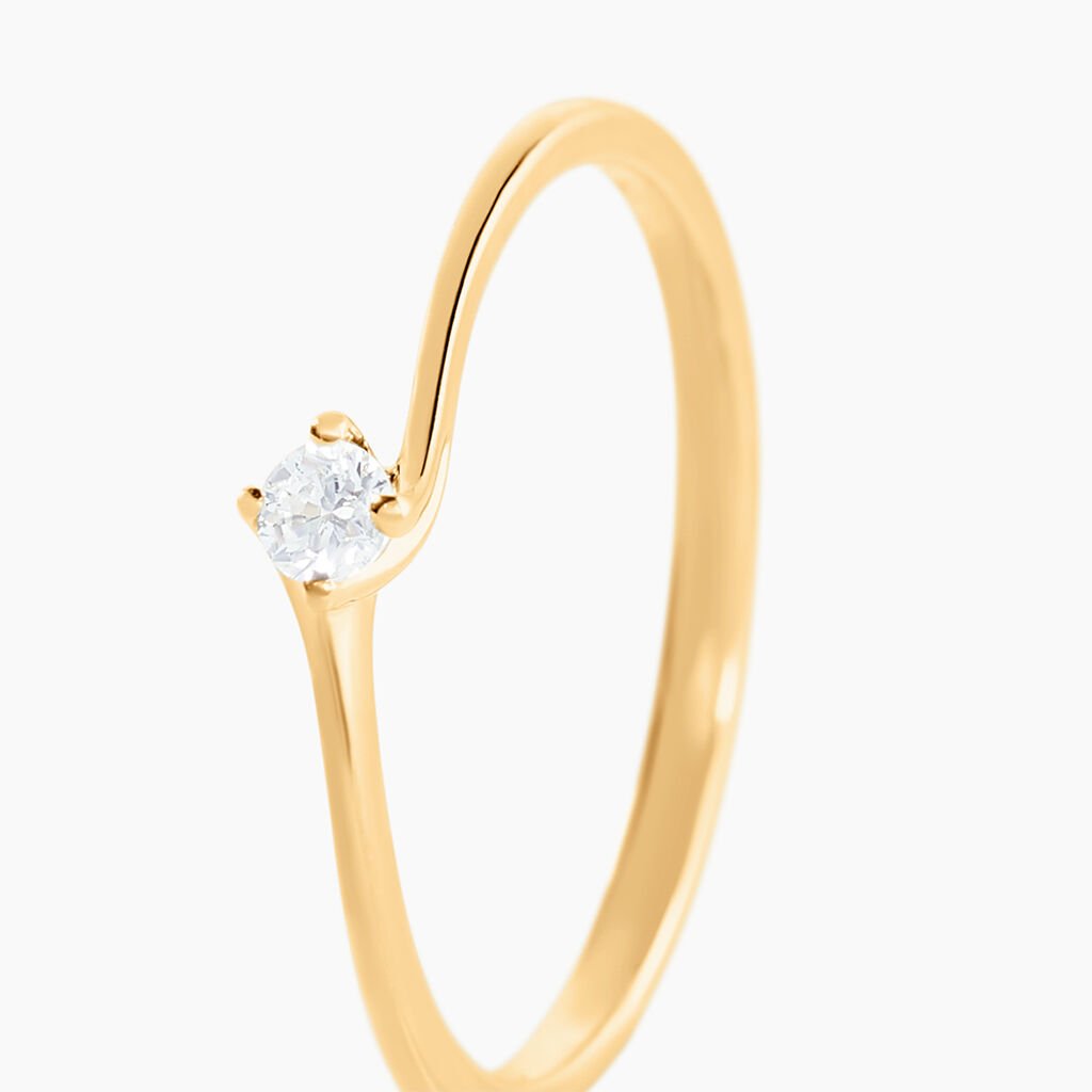Bague Firmamenti Or Jaune Diamant - Bagues solitaires Femme | Histoire d’Or