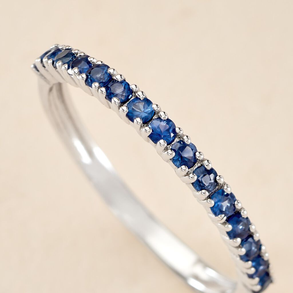 Alliance Leroi Or Blanc Saphir - Alliances Femme | Histoire d’Or
