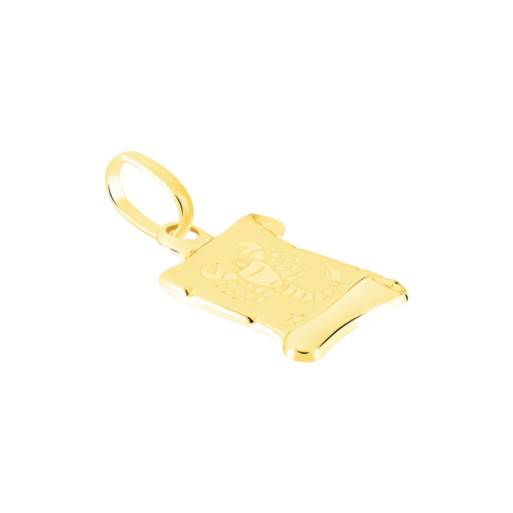 Pendentif Lamie Zodiaque Parchemin Or Jaune - Pendentifs Zodiaque Famille | Histoire d’Or