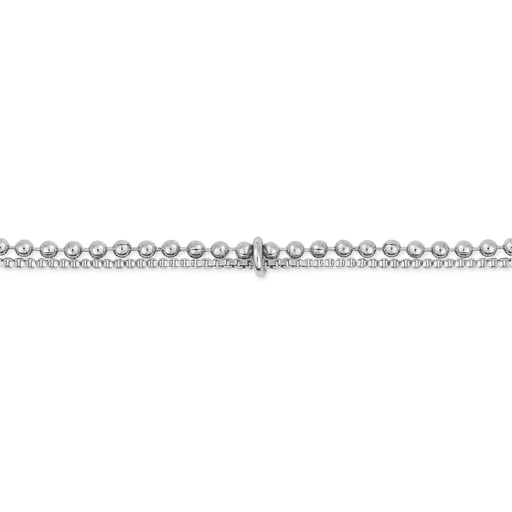 Chaîne De Cheville Marie-nicaise Argent Blanc - Chaînes de cheville Femme | Histoire d’Or