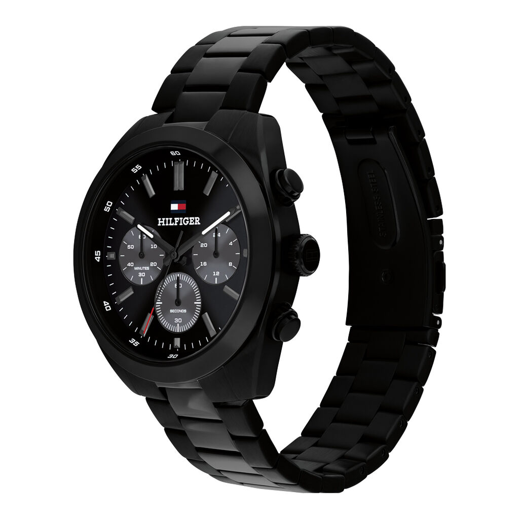 Montre Tommy Hilfiger Hudson Noir - Nouveautés Homme | Histoire d’Or