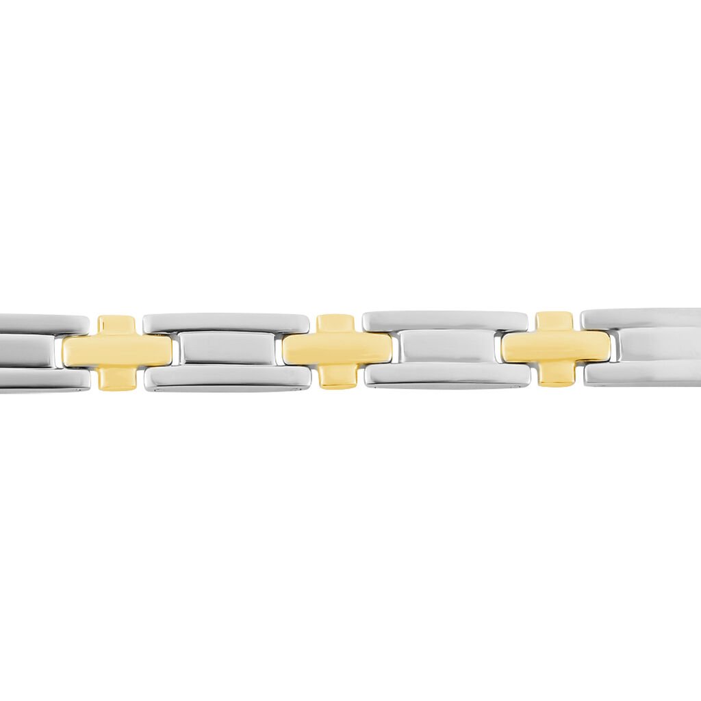 Bracelet Pierre Acier Bicolore - Bracelets Homme | Histoire d’Or