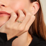 Alliance Strie Fantaisie Demi Jonc Classique Or Bicolore - Alliances Unisex | Histoire d&rsquo;Or