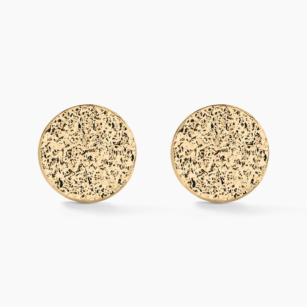 Boucles D'oreilles Puces Blanka Plaqué Or Jaune - Boucles d'oreilles fantaisie Femme | Histoire d’Or