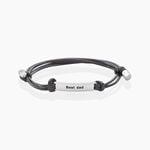 Bracelet Todd Acier Blanc - Bracelets cordon Homme | Histoire d&rsquo;Or