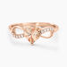 Bague Atieno Argent Rose Oxyde De Zirconium - Bagues solitaires Femme | Histoire d’Or