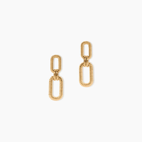 Boucles D'Oreilles Pendantes Feliciana Plaqu&eacute; Or Jaune - Boucles d'oreilles fantaisie Femme | Histoire d&rsquo;Or