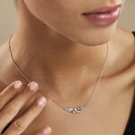 Collier Cesarine Argent Blanc Oxyde De Zirconium - Colliers fantaisie Femme | Histoire d&rsquo;Or