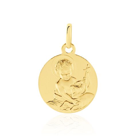 Pendentif Baptiste Or Jaune - Pendentifs Baptême Famille | Histoire d’Or