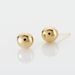 Boucles D'oreilles Puces Fidelia Boule Or Jaune - Clous d'oreilles Femme | Histoire d’Or