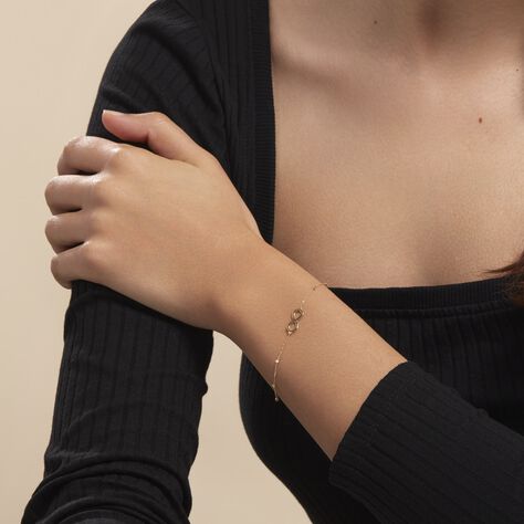 Bracelet Maryeme Infini Boules Or Jaune - Bracelets Femme | Histoire d’Or