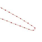 Collier Argent Rose Polka - Colliers fantaisie Femme | Histoire d&rsquo;Or