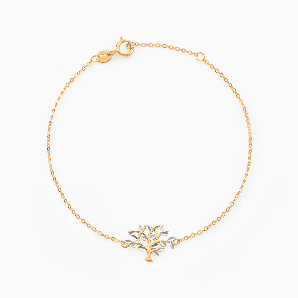Bracelet Or Bicolore Fragaria - Bracelets Femme | Histoire d’Or