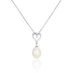Collier Miley Argent Blanc Perle De Culture - Colliers fantaisie Femme | Histoire d&rsquo;Or