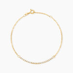 Bracelet Ajith Or Jaune Oxyde De Zirconium - Bracelets Femme | Histoire d&rsquo;Or