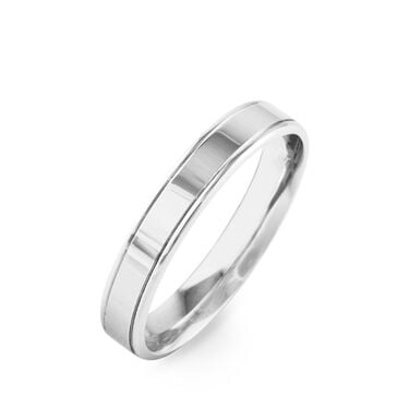 Alliance Beatrice Ruban Plat Or Blanc Alliance Beatrice Ruban Plat Or Blanc