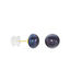 Boucles D'oreilles Puces Micaelle Teintees Or Jaune Perle De Culture - Clous d'oreilles Femme | Histoire d’Or