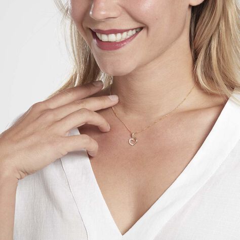 Pendentif Aereda Or Jaune Oxyde De Zirconium - Pendentifs Coeur Femme | Histoire d’Or