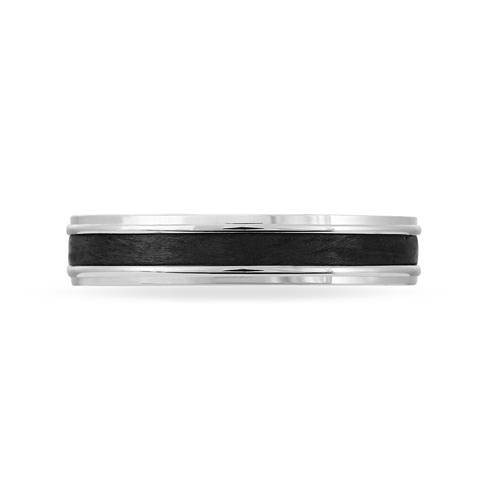 Alliance Camille Ruban Plat Or Blanc - Alliances Unisex | Histoire d’Or
