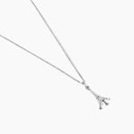 Collier Marceau Argent Blanc - Bijoux sans pierre Famille | Histoire d&rsquo;Or