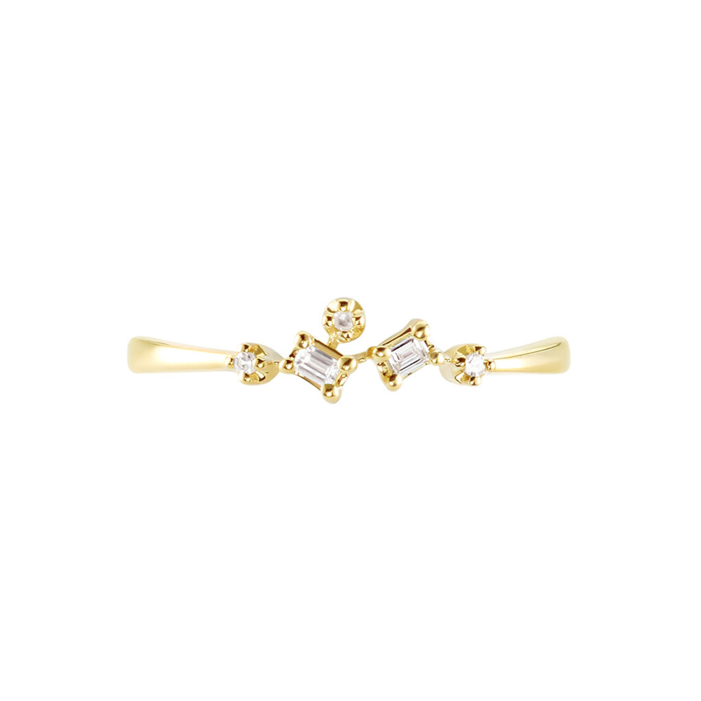 Bague Joy Or Jaune Diamant - Bagues avec pierre Femme | Histoire d’Or