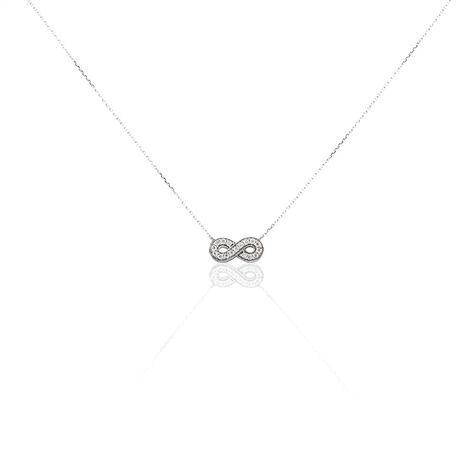 Collier Or Blanc Chlotildane Diamants - Colliers Femme | Histoire d&rsquo;Or