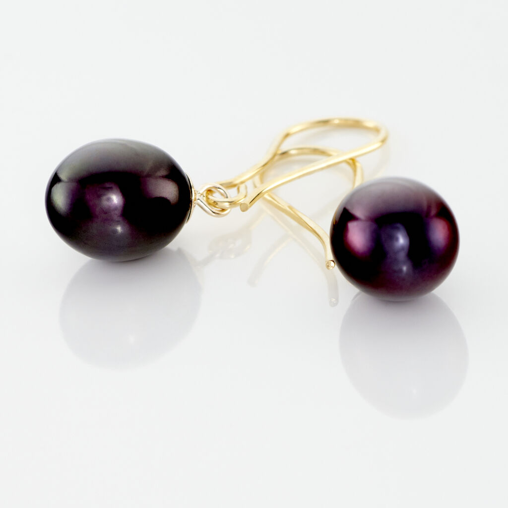 Boucles D'oreilles Pendantes Severiane Or Jaune Perle De Culture - Boucles d'oreilles pendantes Femme | Histoire d’Or