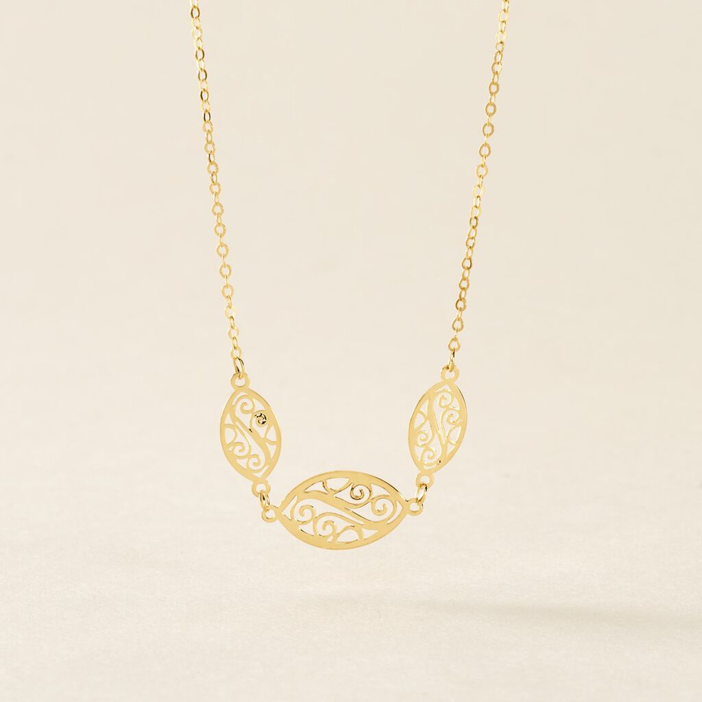 Collier Artemisia Or Jaune - Bijoux sans pierre Femme | Histoire d&rsquo;Or