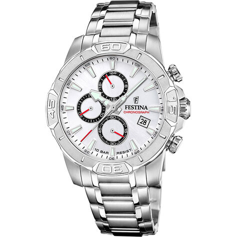 Montre Festina Timeless Chronograph Argenté - Montres Homme | Histoire d’Or