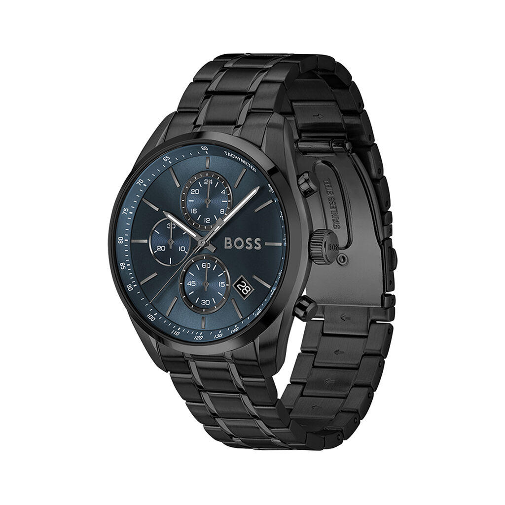 Montre Boss Grand Prix 44 Bleu - Montres Homme | Histoire d&rsquo;Or