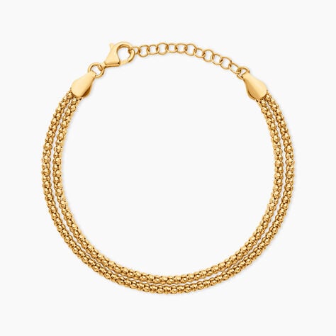 Bracelet Connie Argent Dor&eacute; A L'Or 750/1000 - Bijoux sans pierre Femme | Histoire d&rsquo;Or