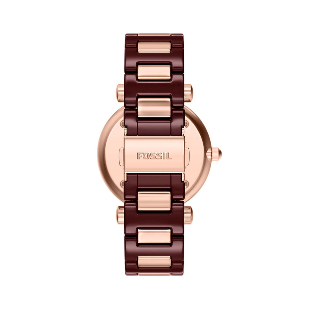 Montre Fossil Carlie 38 Bordeaux - Montres Femme | Histoire d&rsquo;Or