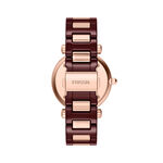 Montre Fossil Carlie 38 Bordeaux - Montres Femme | Histoire d&rsquo;Or