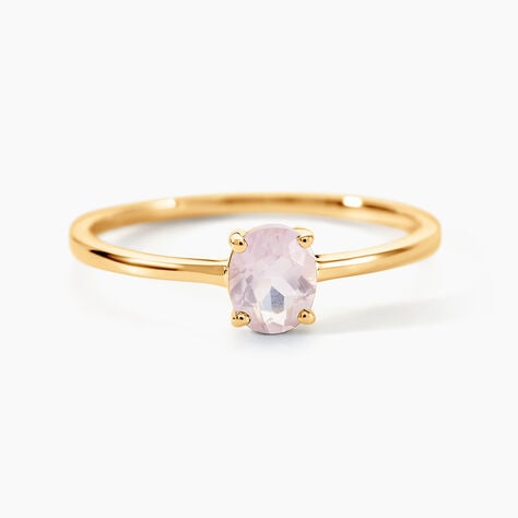 Bague Valentino Or Jaune Quartz - Bagues solitaires Femme | Histoire d&rsquo;Or