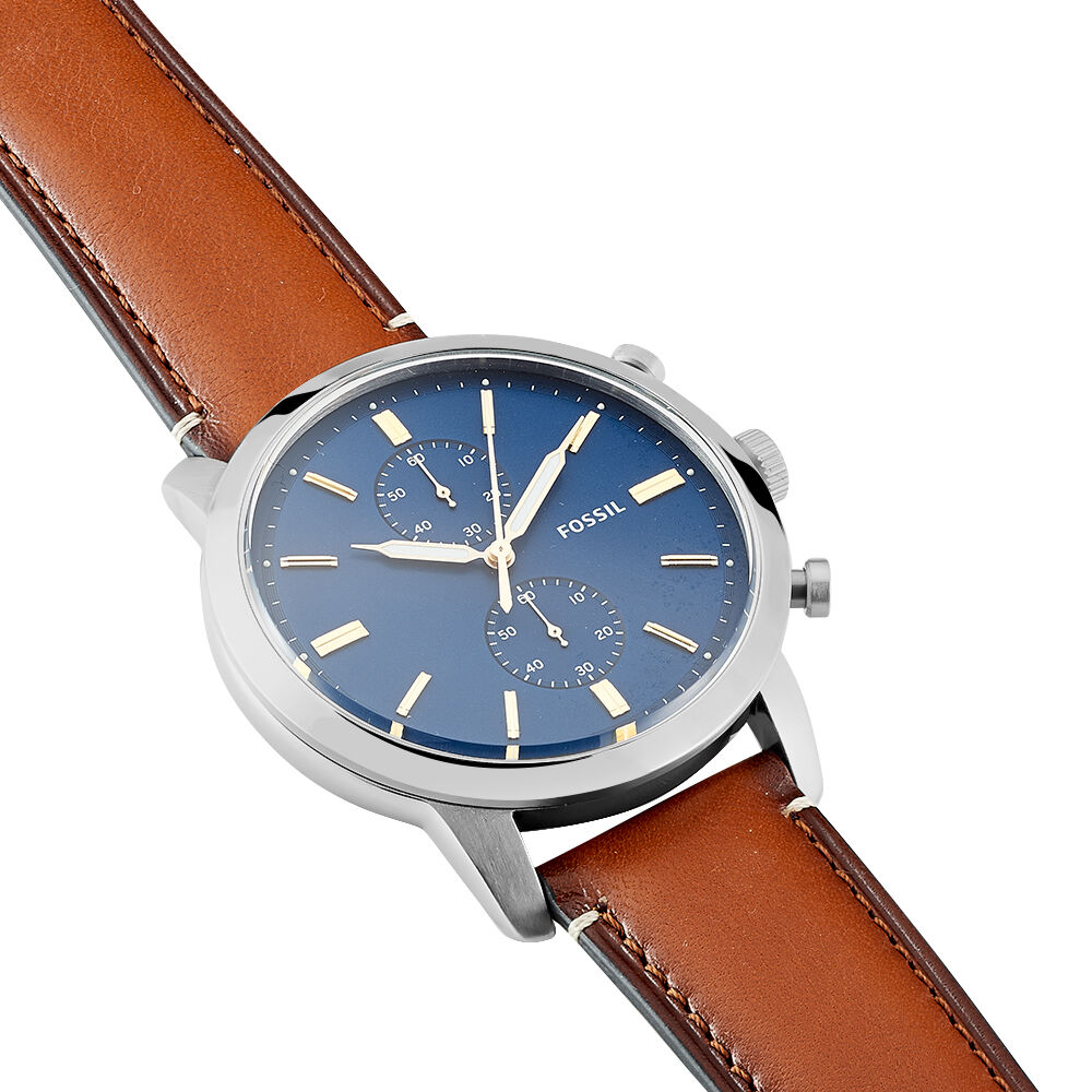 Montre Homme FOSSIL en Cuir Bleu - ME3054 - Cleor
