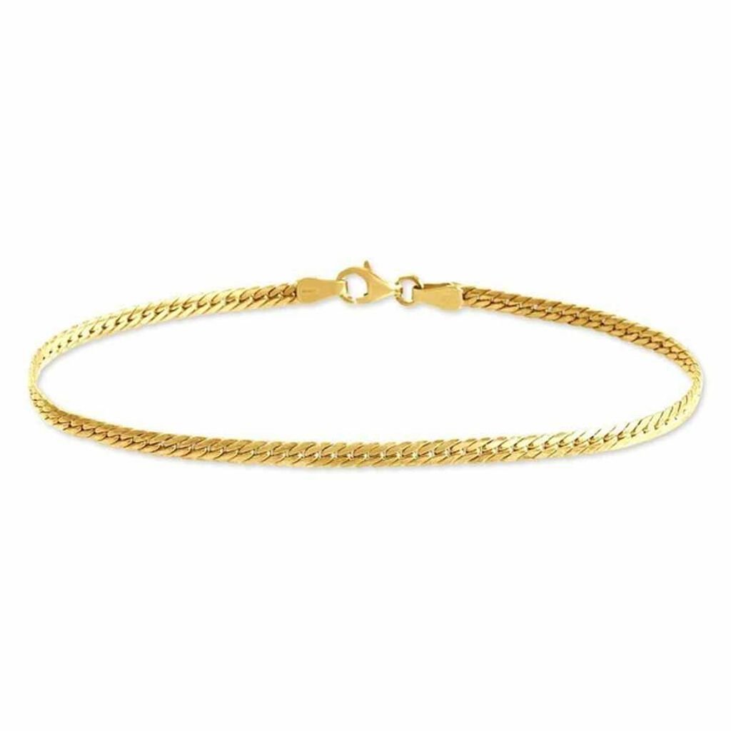 Bracelet Izel Maille Anglaise Or Jaune - Bracelets cha&icirc;ne Femme | Histoire d&rsquo;Or