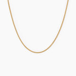 Chaine Ixia Maille Gourmette Diam Argent Dor&eacute; A L'Or 750/1000 - Chaines Unisex | Histoire d&rsquo;Or