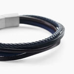 Bracelet Acier Blanc Romain - Bracelets Cuir Homme | Histoire d&rsquo;Or