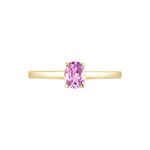 Bague Lily Or Jaune Amethyste - Bagues solitaires Femme | Histoire d&rsquo;Or