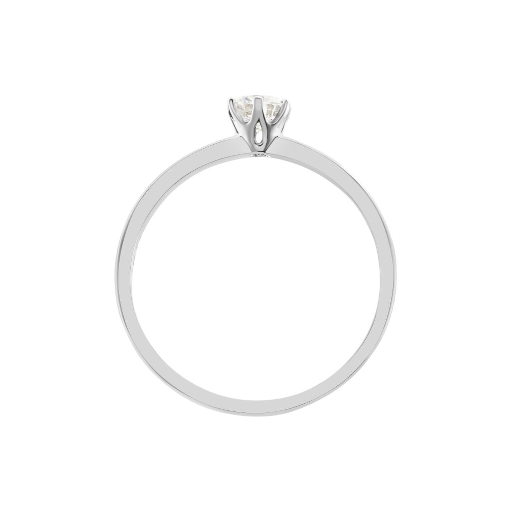 Bague Solitaire Natalia Pl Platine Blanc Diamant - Bagues solitaires Femme | Histoire d&rsquo;Or