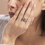 Bague Ajustable Abram Acier Blanc - Bagues fantaisie Femme | Histoire d&rsquo;Or